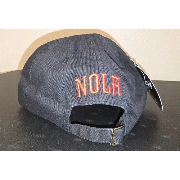 New Orleans Pelicans NBA Black Zephyr Adjustable Hat Cap Adult Mens NOLA NWT - Picture 3 of 5